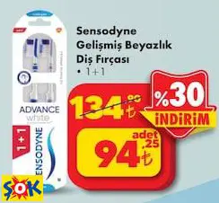 SENSODYNE GELİŞMİŞ BEYAZLIK DİŞ FIRÇASI 1+1